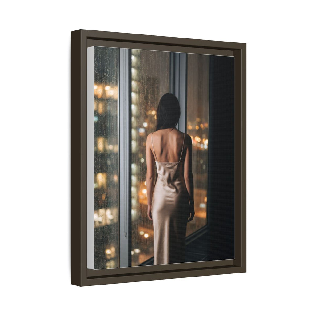 Framed Matte Canvas - Cinematic Nights — Espresso / 1.25"