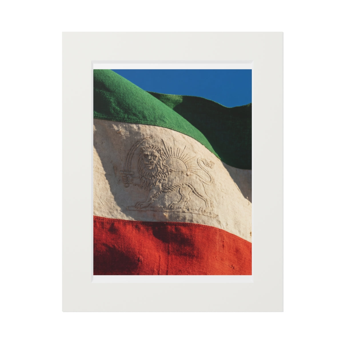 Fine Art Print - Persian Lion Flag — Portrait