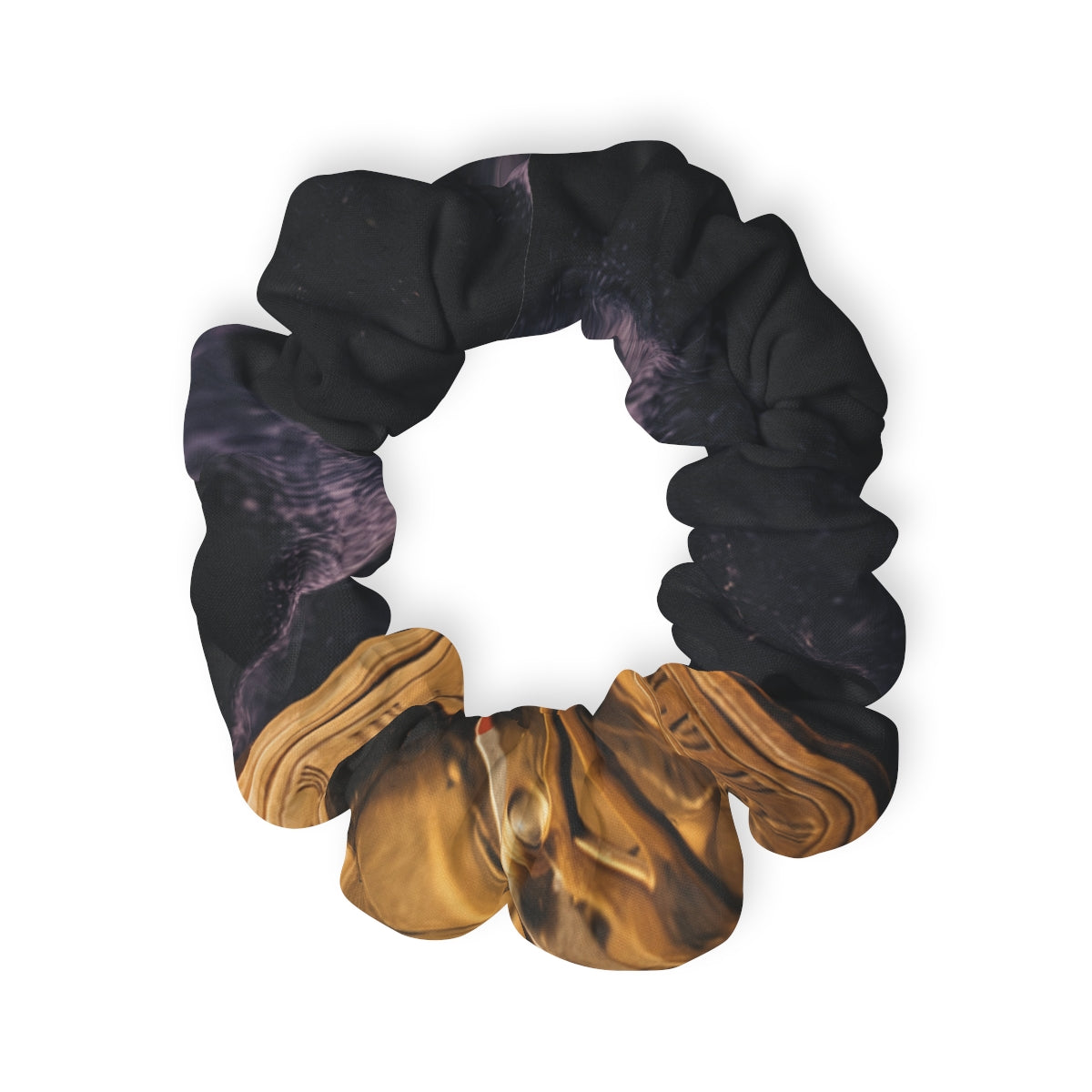 Vintage Brass Sundial Compass Hair Scrunchie