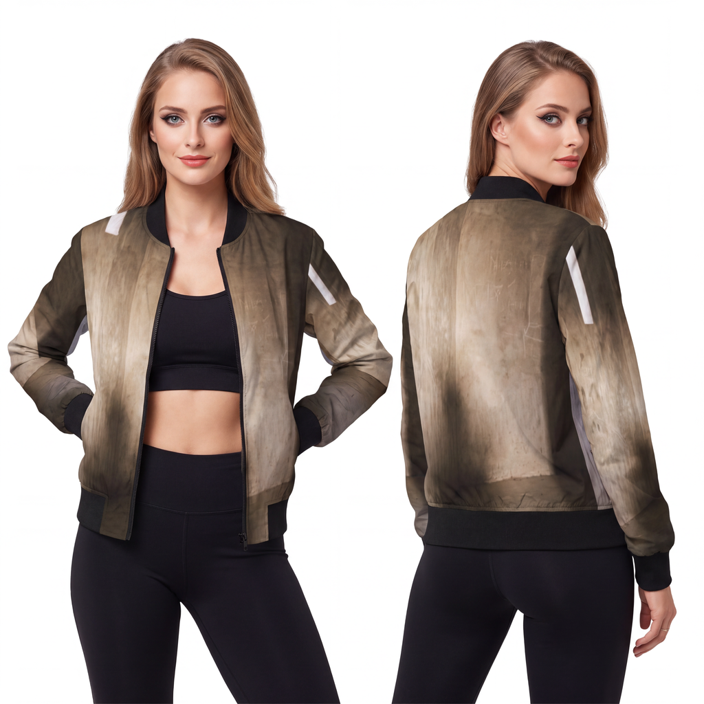 Women's Bomber Jacket - Shadows of the Citadel moody... |...