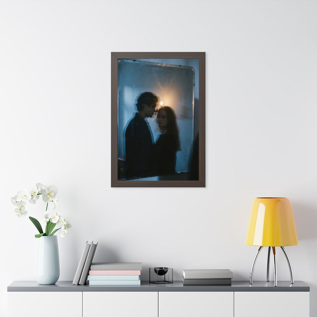 Midnight Reflections Framed Poster - Dark Academia Wall Art...