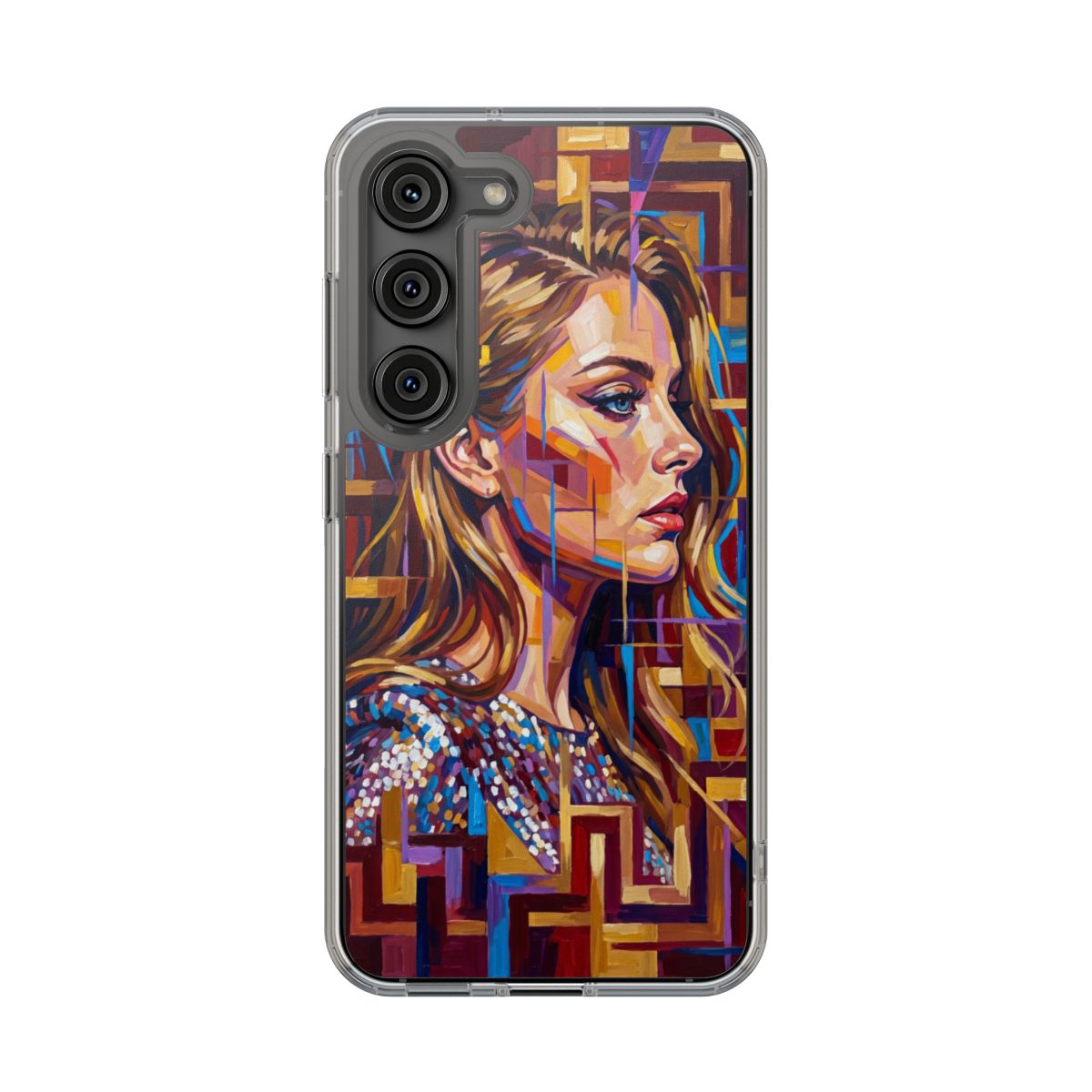 Clear Impact-Resistant Case - Shattered Elegance | Echovira...