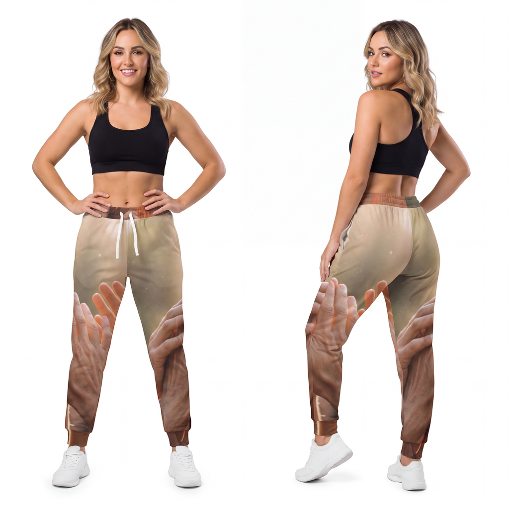 Athletic Joggers - Golden Rays of Unity Wall Art | Echovira...