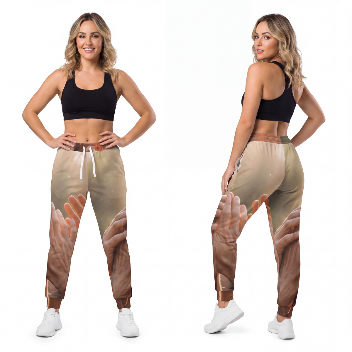 Athletic Joggers - Golden Rays of Unity Wall Art | Echovira...