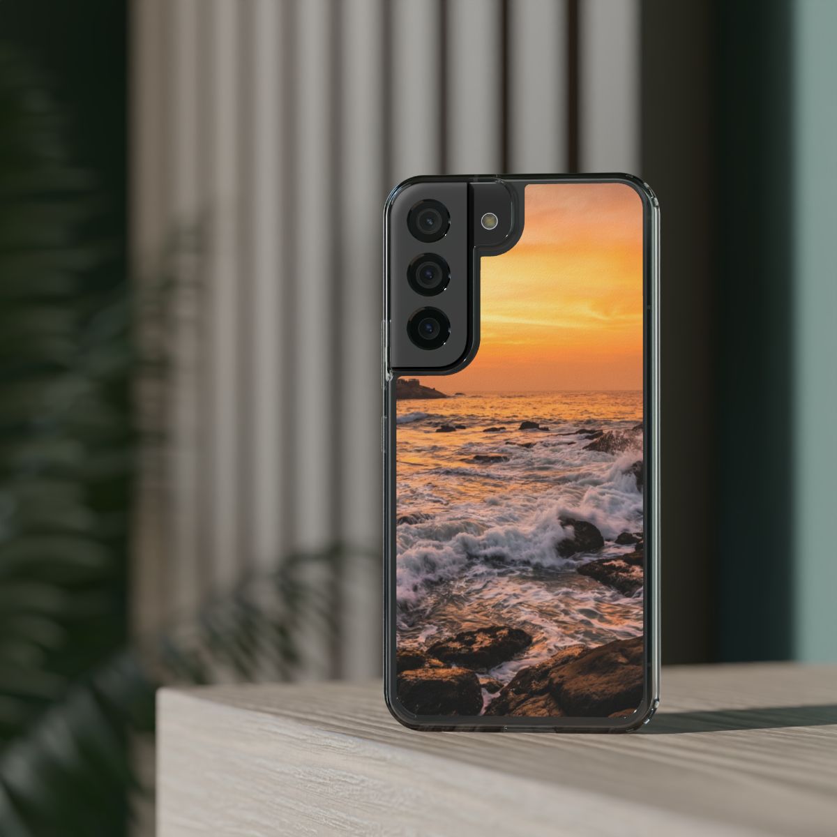 Clear Impact-Resistant Cases - Clear Phone Case - Sunset......