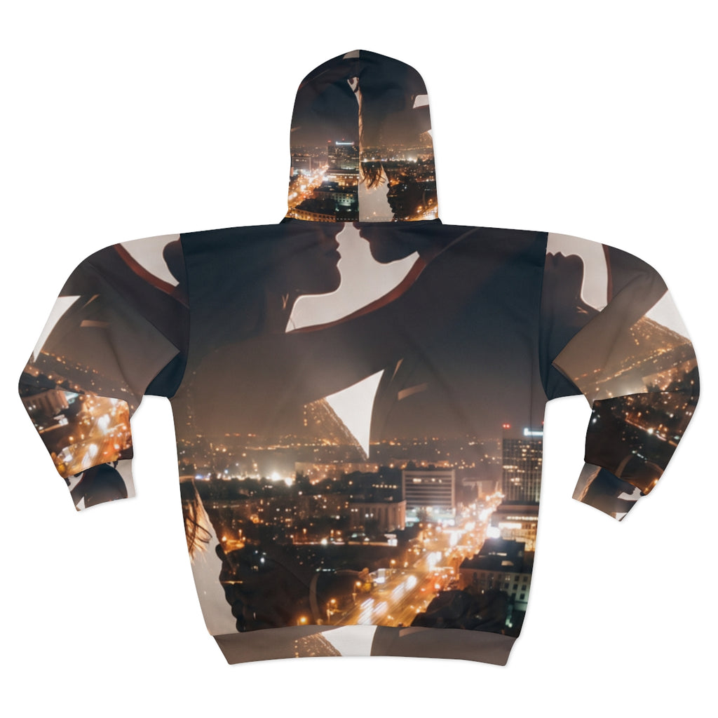 Men's Zip Hoodie - Midnight City Silhouette | Echovira...