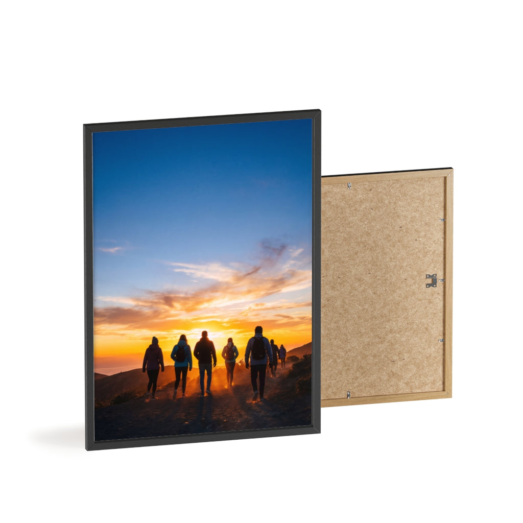 Posters with Wooden Frame - Sunrise Journey