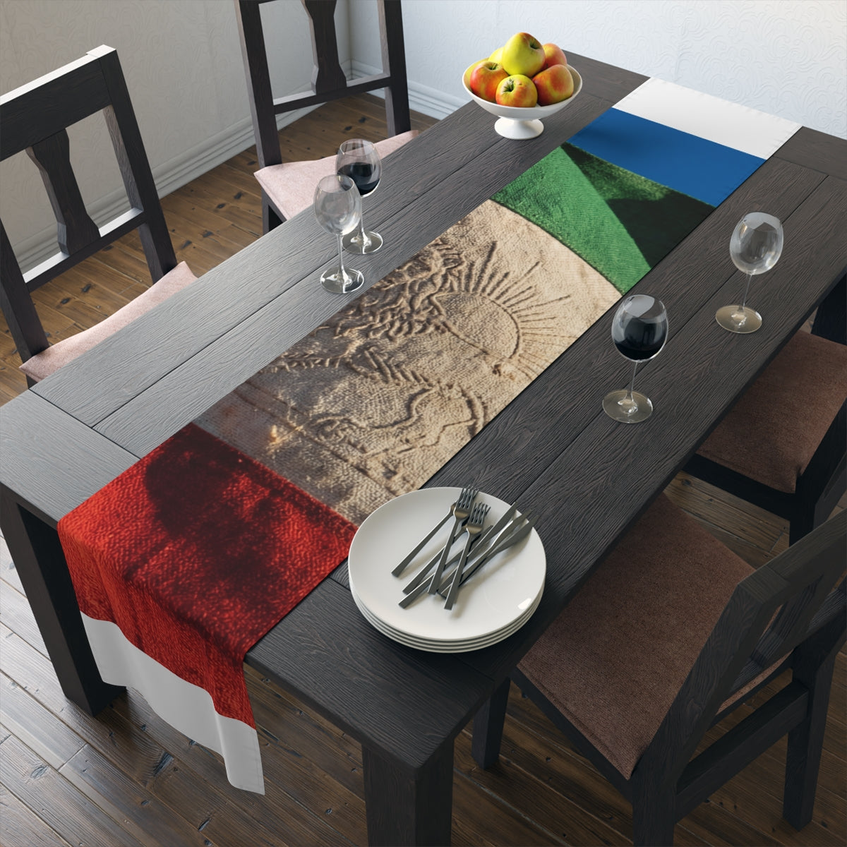 Table Runner - Distressed Flag Decor