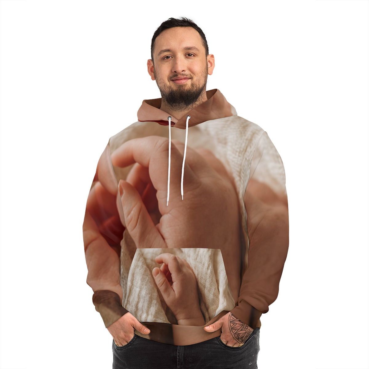 Men's Fashion Hoodie - Cozy Cream Comfort | Echovira Gallery
