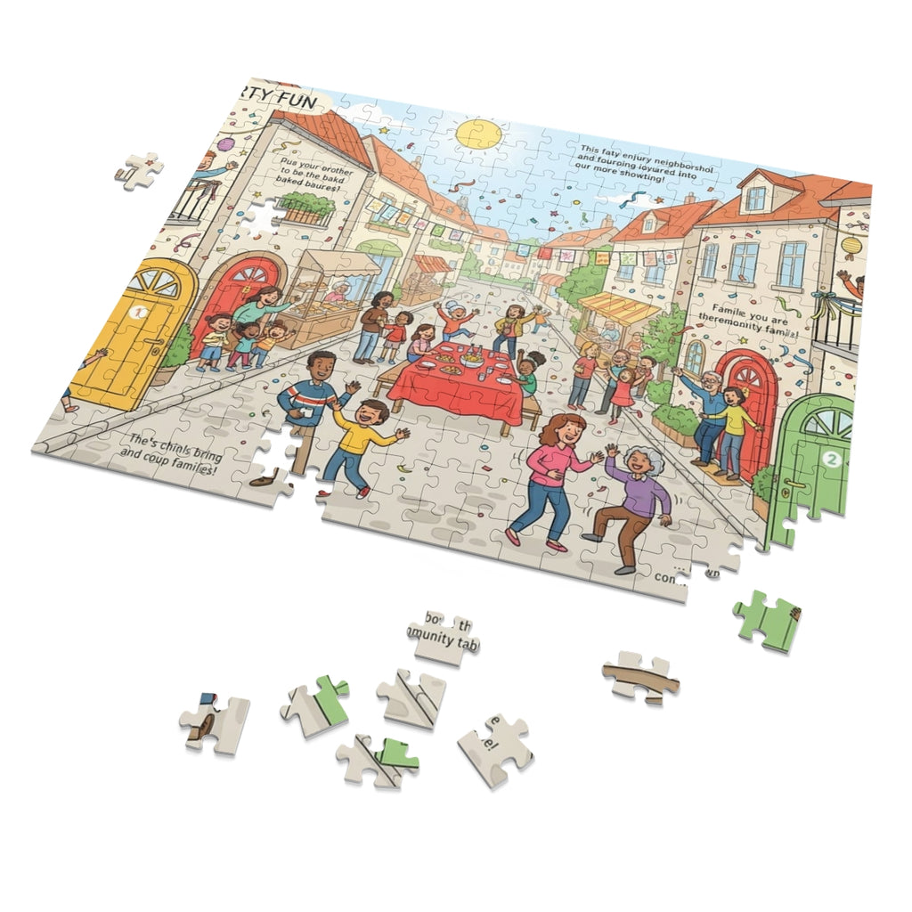 Jigsaw Puzzle with Tin - Street Party Fun Storybook... |...