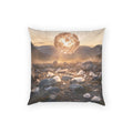 Poly Velvet Pillow - Frozen Peak | Echovira Gallery