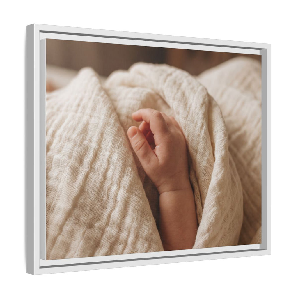 Framed Canvas - Soft Nursery Photography