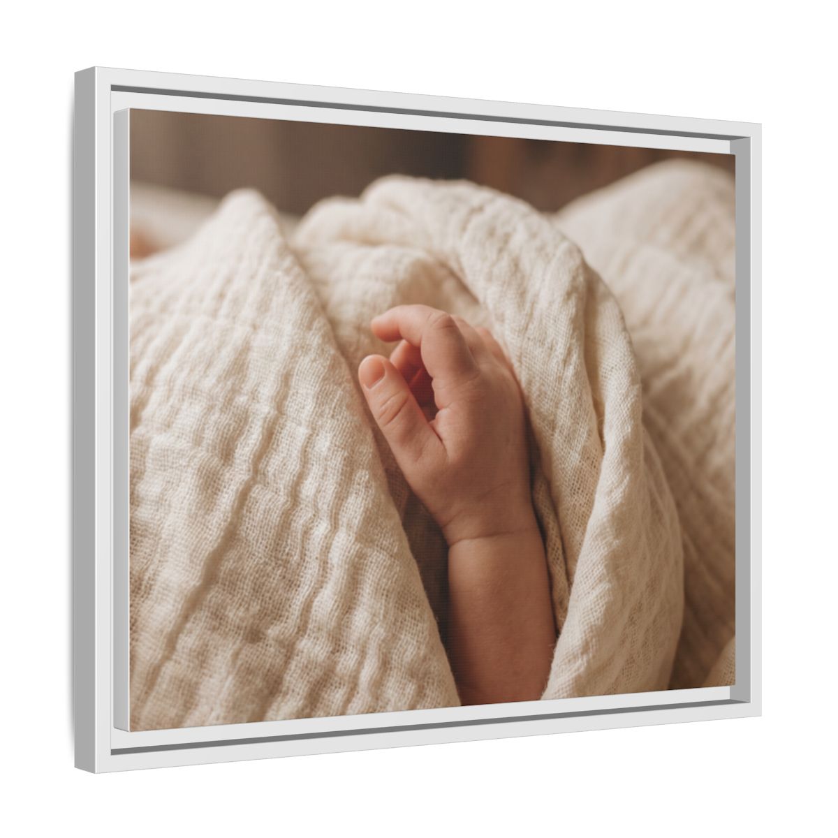 Framed Canvas - Soft Nursery Photography