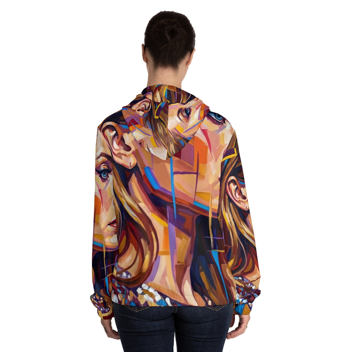 Women's Full-Zip Hoodie - Shattered Elegance | Echovira...