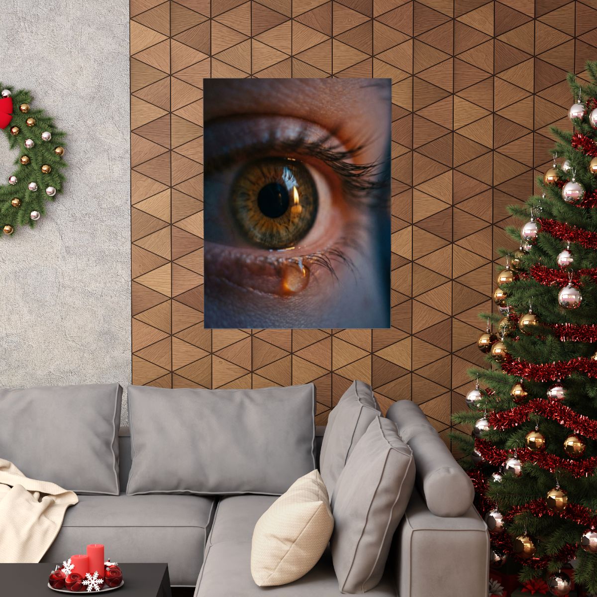 Matte Vertical Posters - Amber Iris Reflection Fine Art... |...