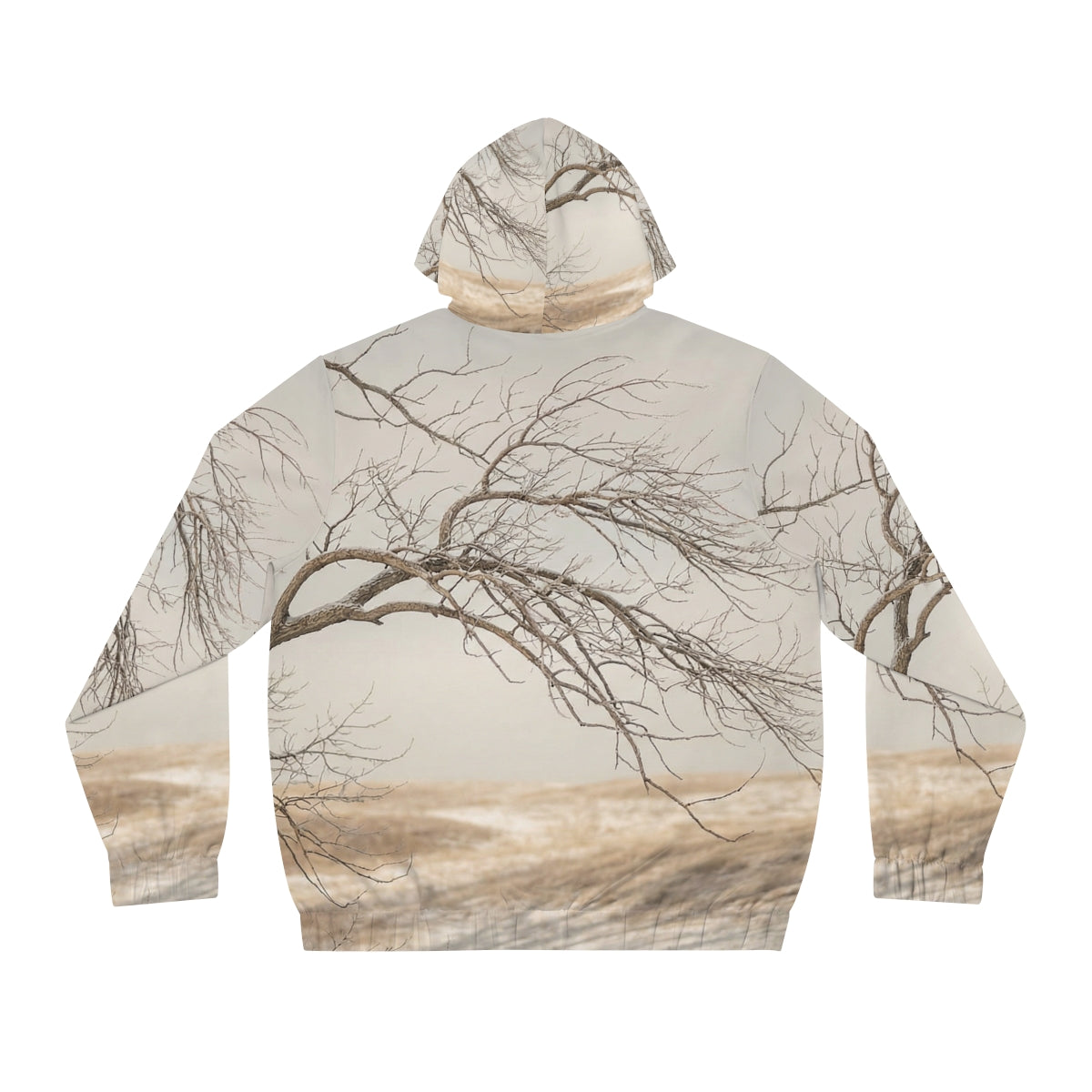 Men's Full-Zip Hoodie - Winter Branch Solitude Landscape |...