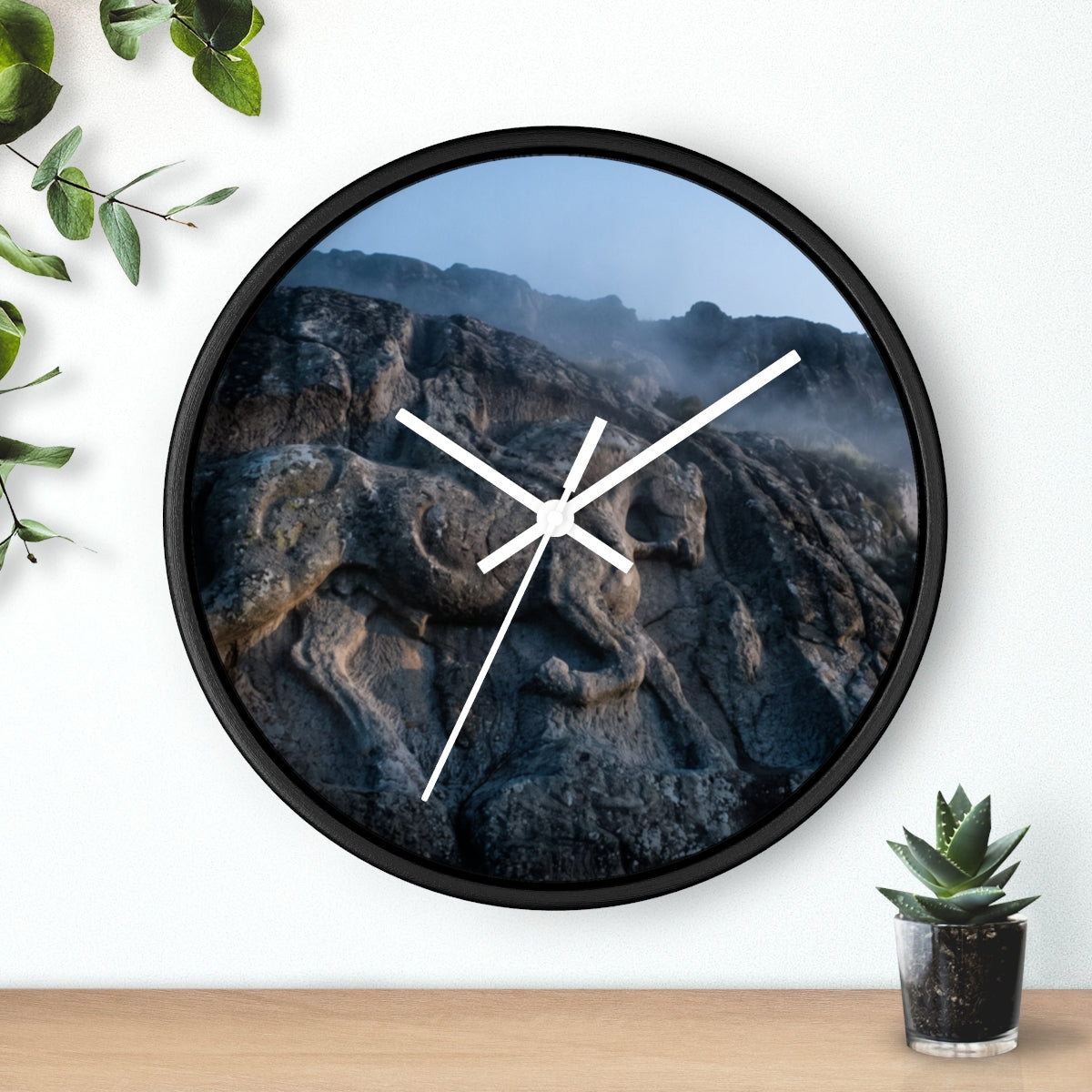 Wall Clock - Ancient Stone Stallion | Echovira Gallery