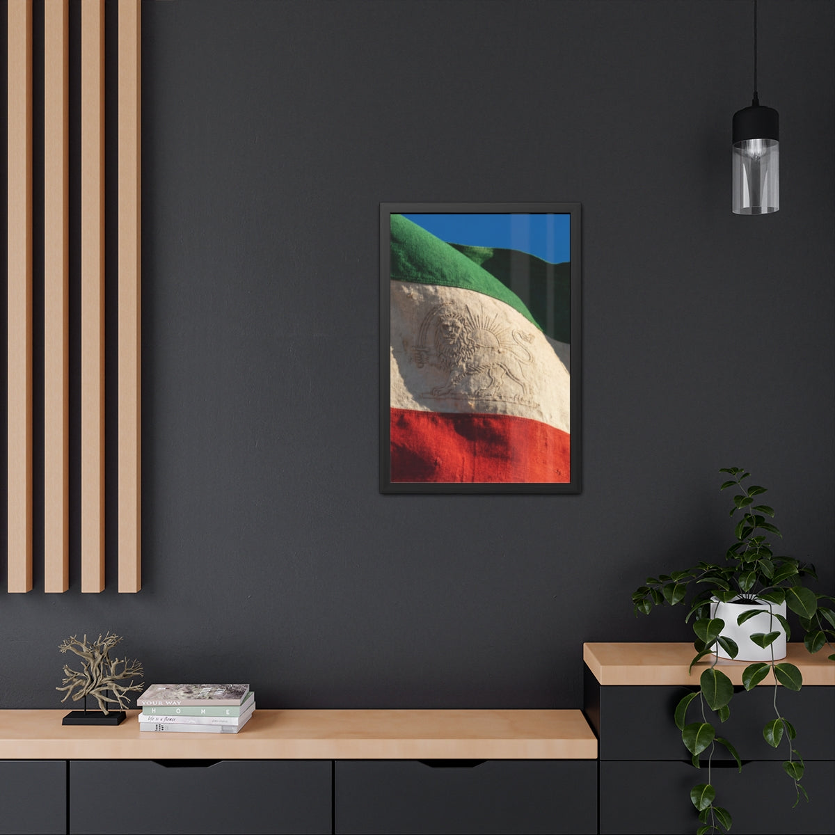 Framed Wall Art - Heritage Flag — Portrait