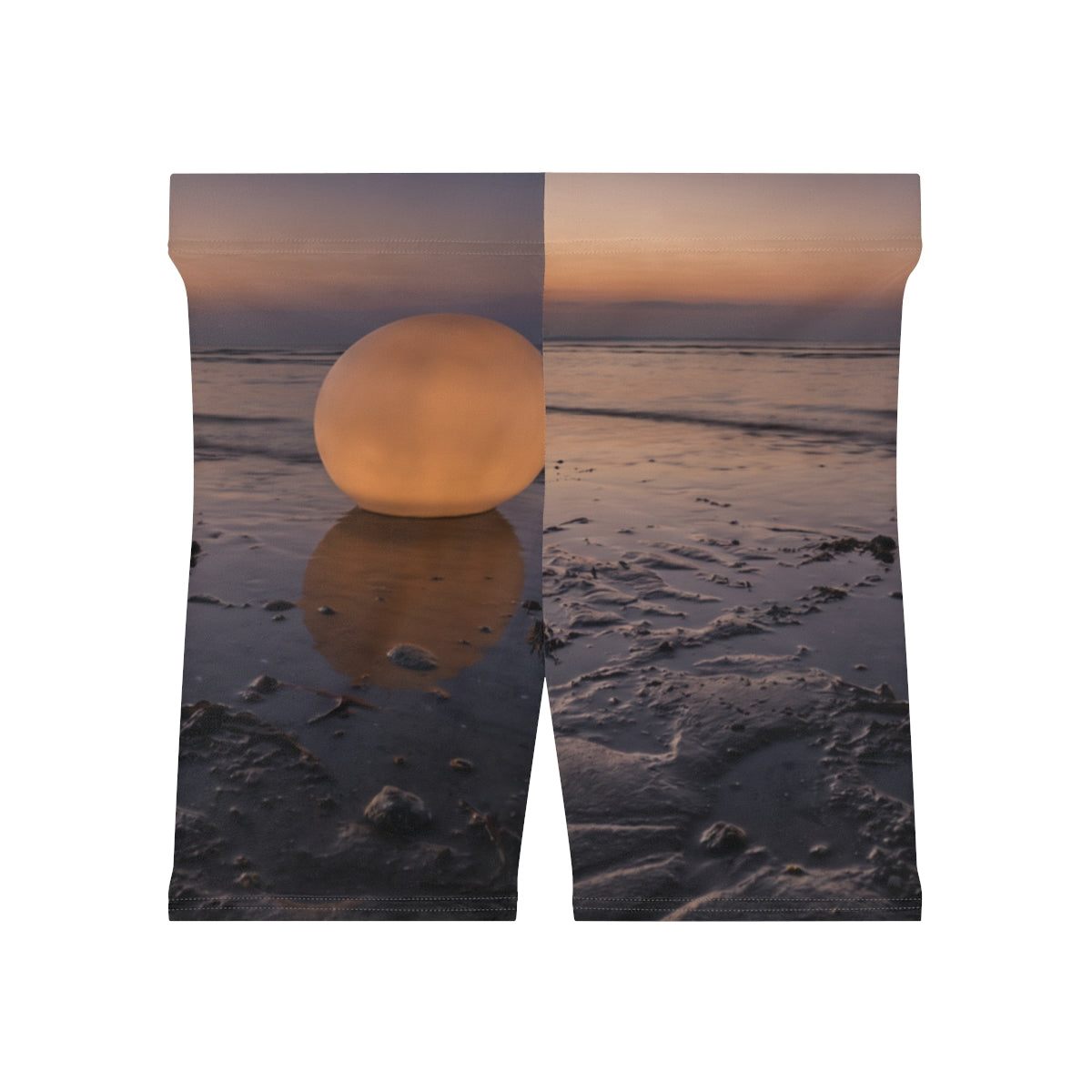 Women's Biker Shorts - Twilight Coast Glow | Echovira...