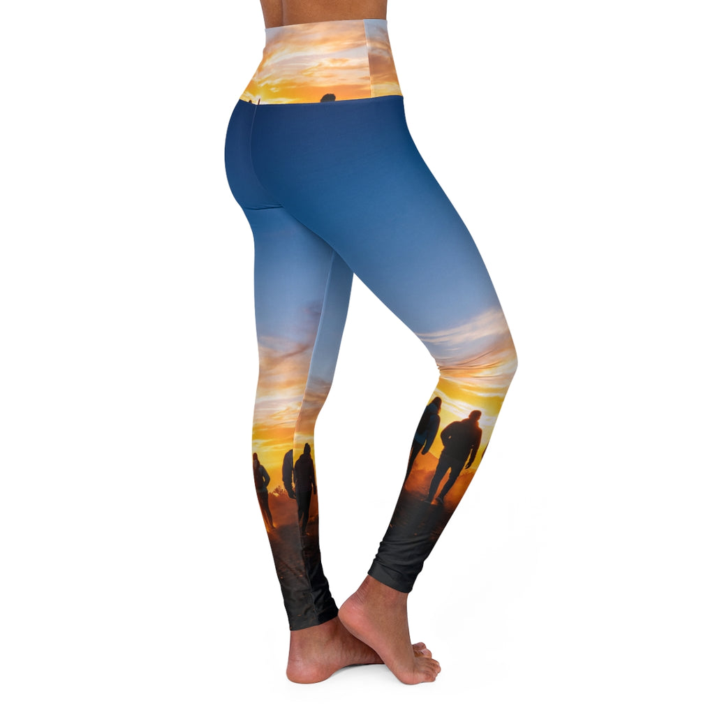 Yoga Leggings - Sunset Horizon