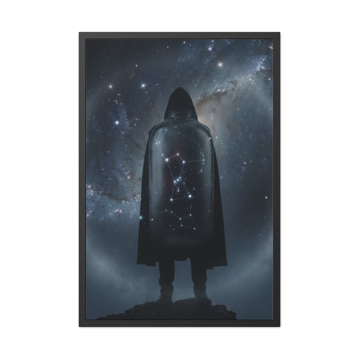 Framed Posters - Cosmic Sentinel Orion Constellation Art —...