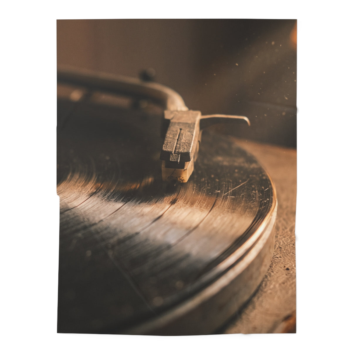 Vintage Turntable Art Baby Swaddle Blanket