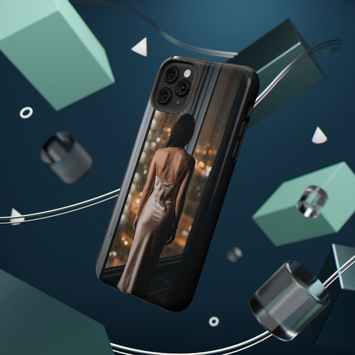 Impact-Resistant Cases - Tough Phone Case - Rainy Windows...— sizes part 1/2