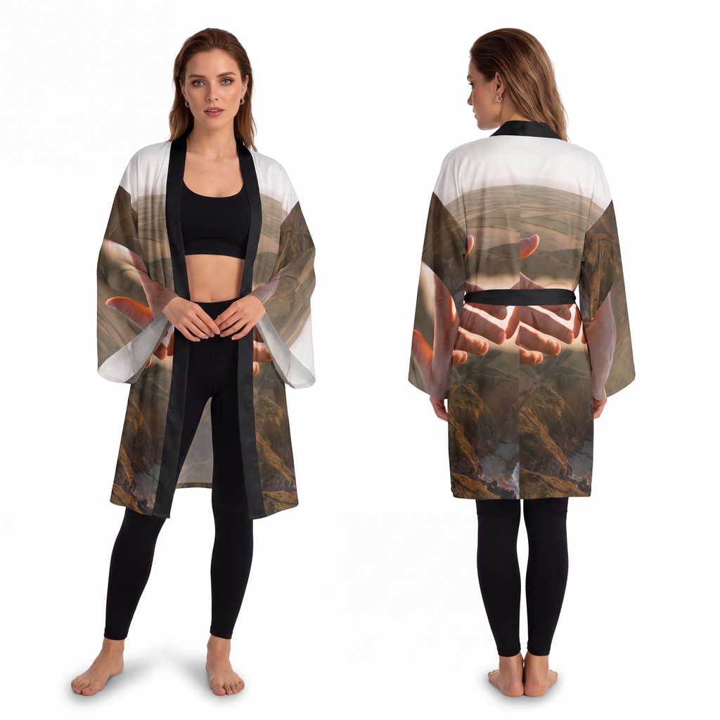 Long Sleeve Kimono Robe - The Infinite Touch | Ethereal... |...
