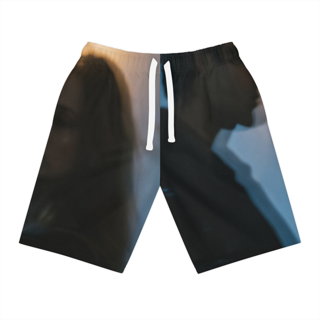 Men's Midnight Reflections Long Shorts - Moody Gym Shorts |...