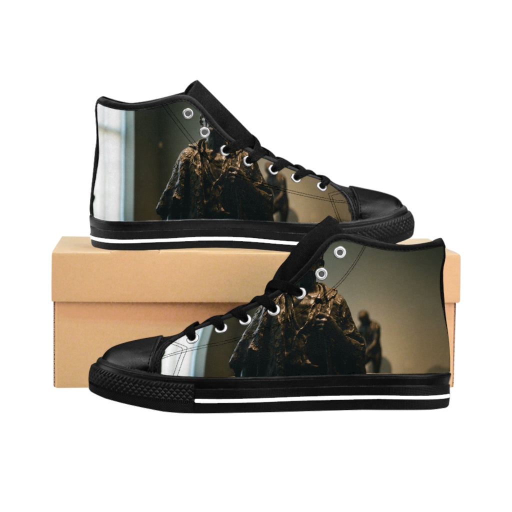 Women's Classic Sneakers - Bronze Solitude Art | Echovira...