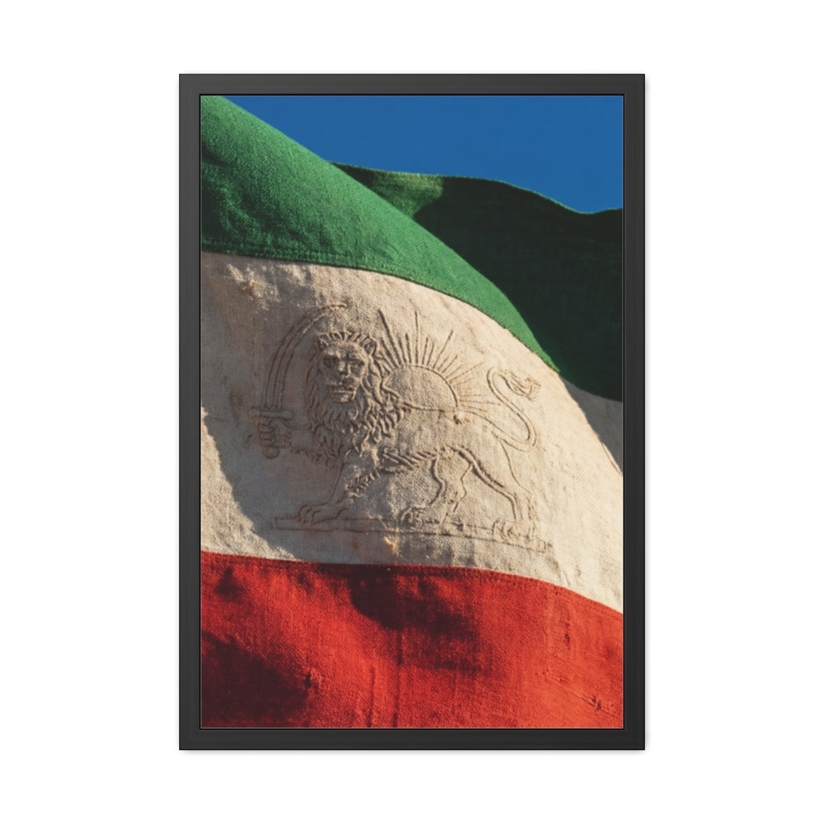 Framed Wall Art - Heritage Flag — Portrait