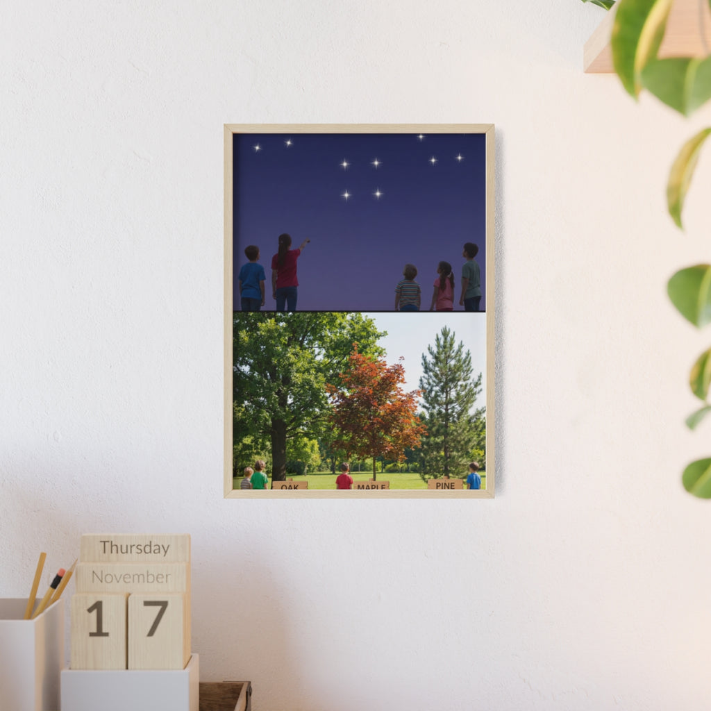 Wooden Framed Poster - Wonder — Portrait