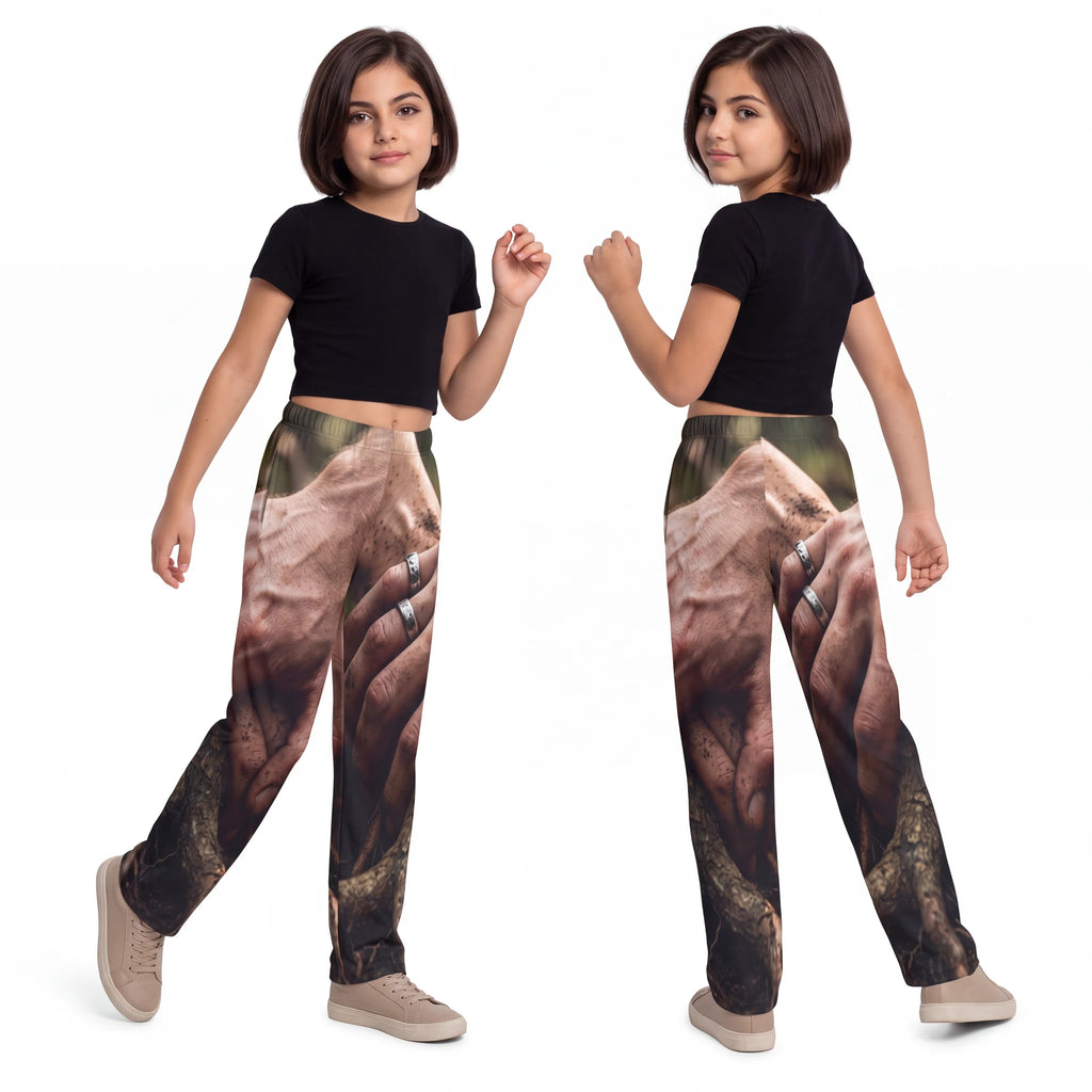 Kids Lounge Pants with Forest Root Art