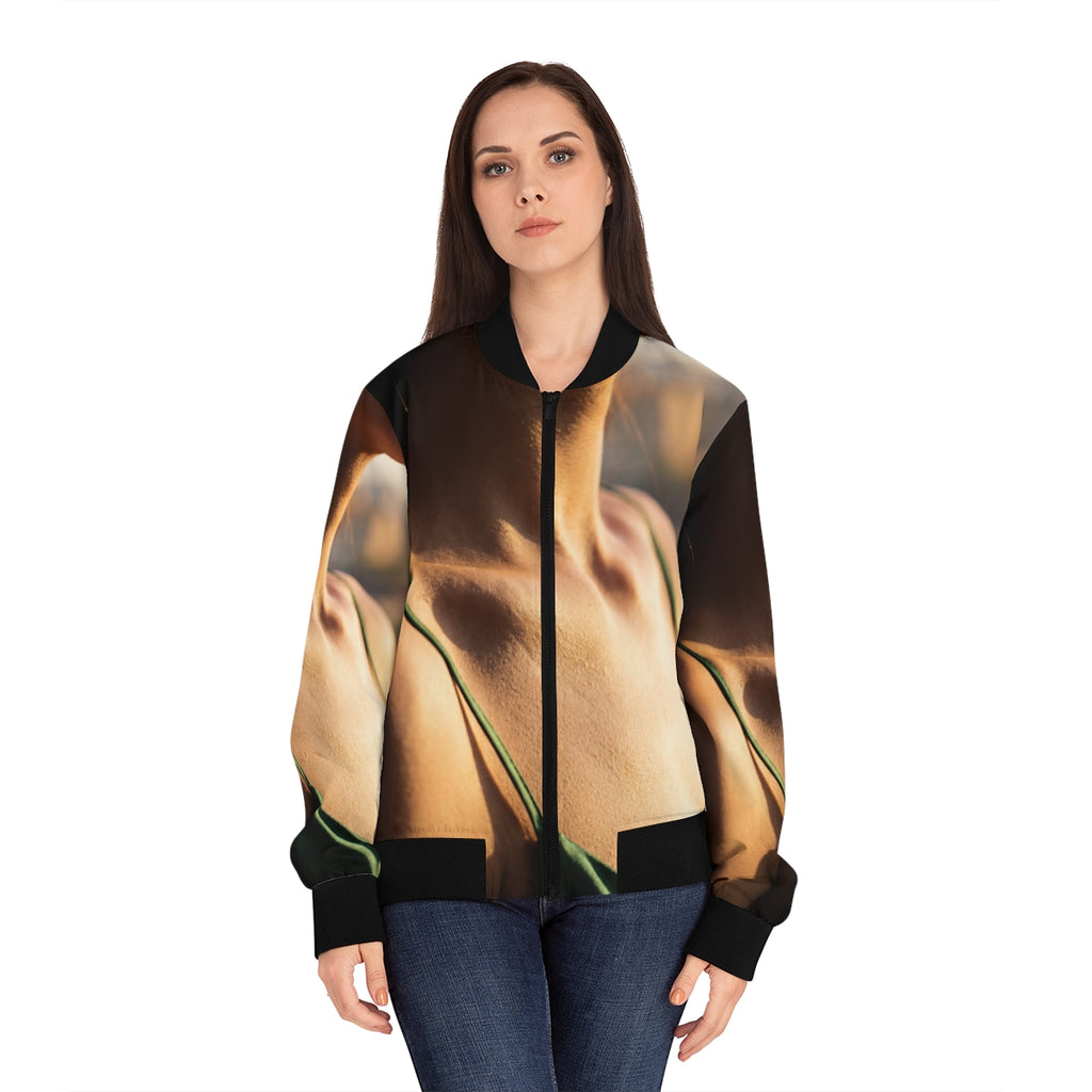 Women's Bomber Jacket - Emerald Muse
