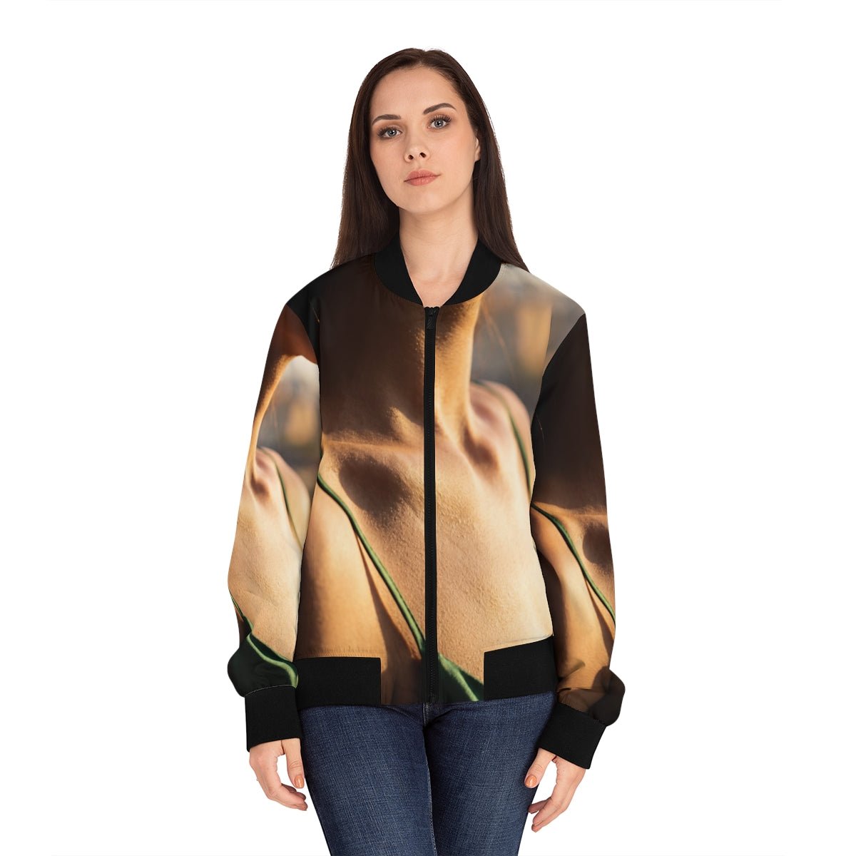 Women's Bomber Jacket - Emerald Muse