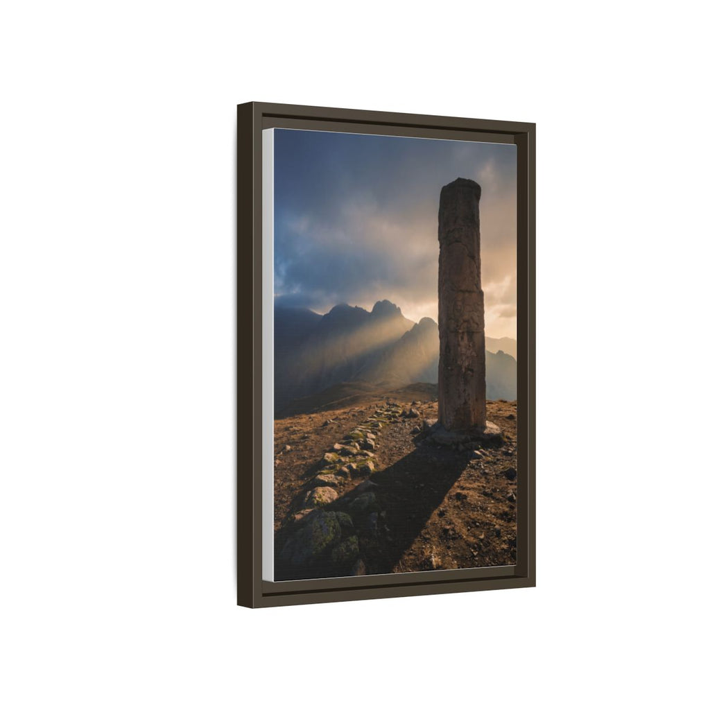 Framed Matte Canvas - Sun Peak