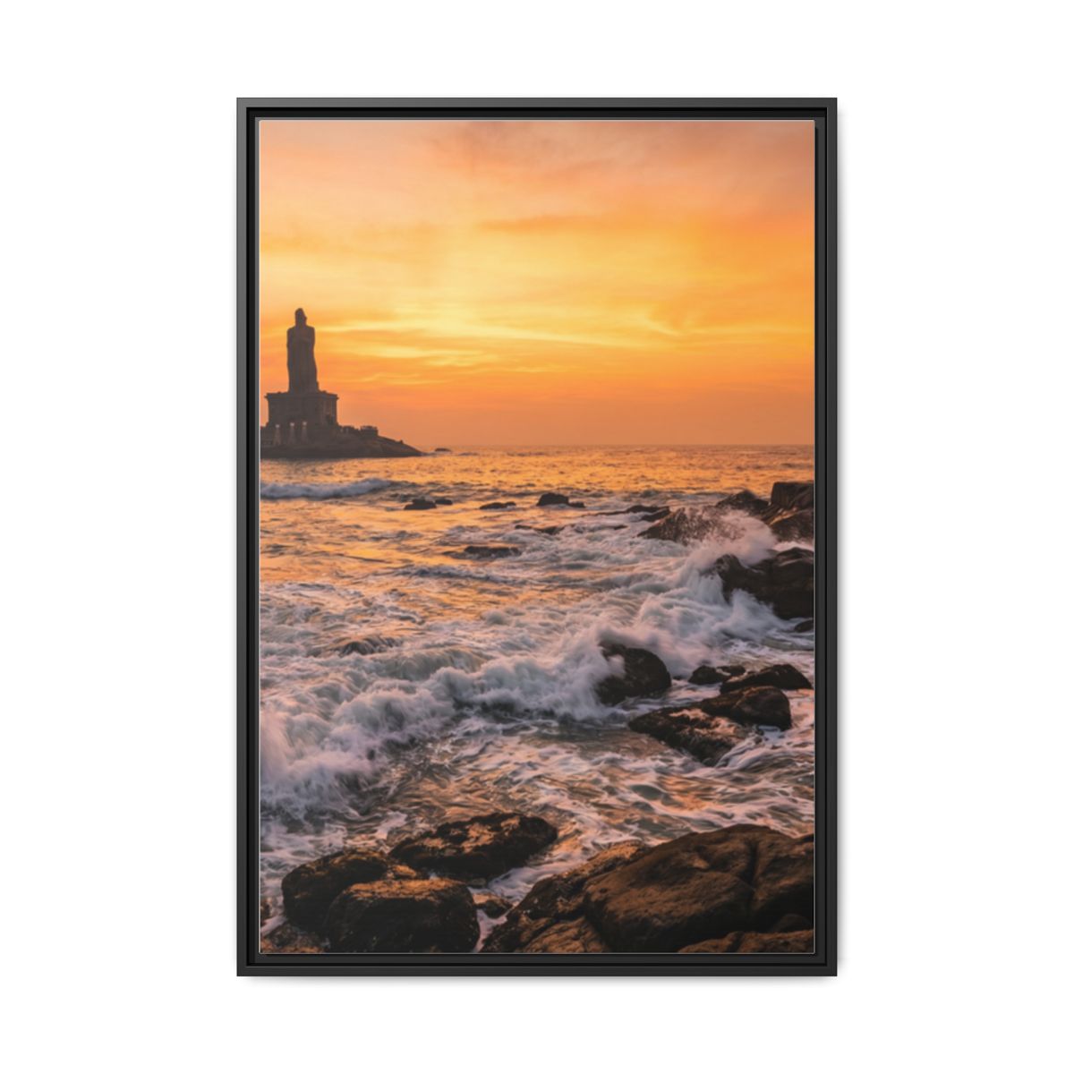 Framed Matte Canvas - Majestic Golden Coast