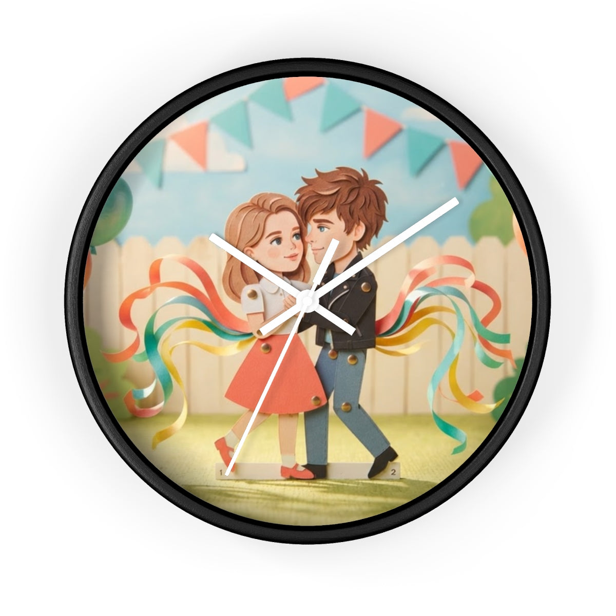 Wall Clock - Carnival Whimsical Hour | Echovira Gallery