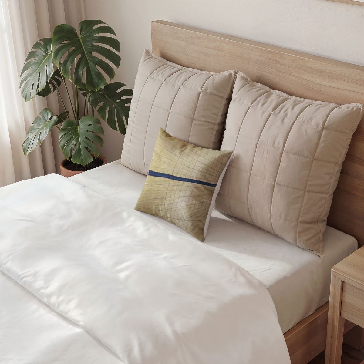 Poly Velvet Pillow - Blue Horizon | Echovira Gallery