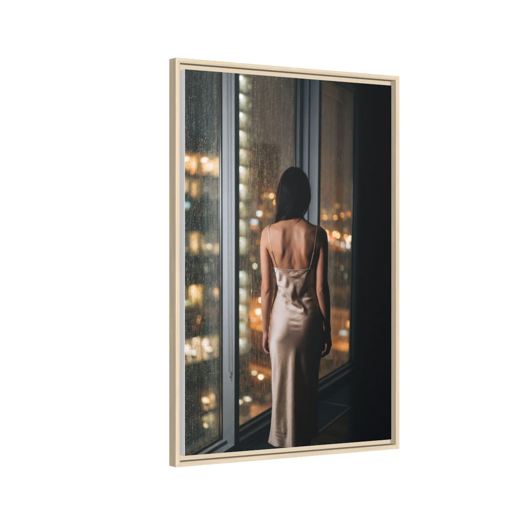 Framed Matte Canvas - Cinematic Nights — Natural / 1.25"