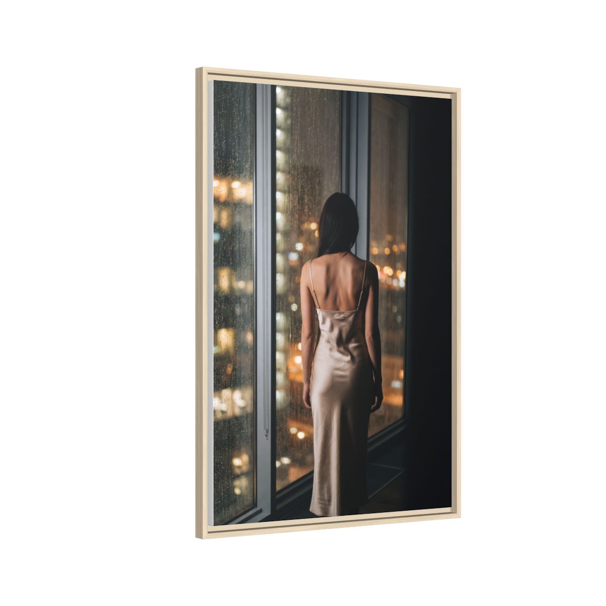 Framed Matte Canvas - Cinematic Nights — Natural / 1.25"