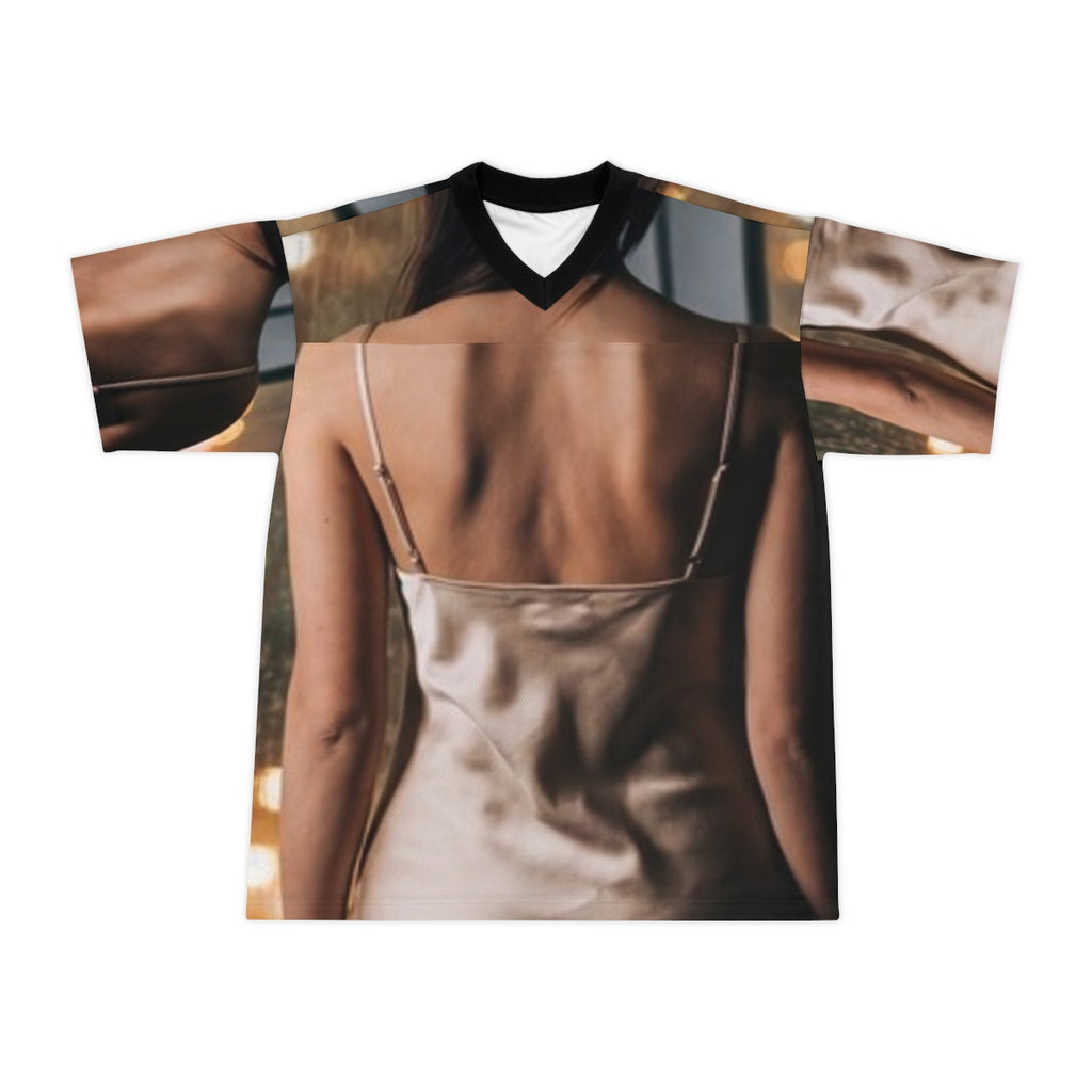 Men's Football Jersey - Shimmering City Grid | Echovira...