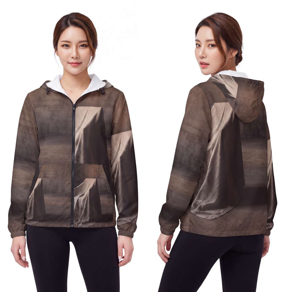 Unisex Windbreaker Jacket - Draped Silence Still Life Art......