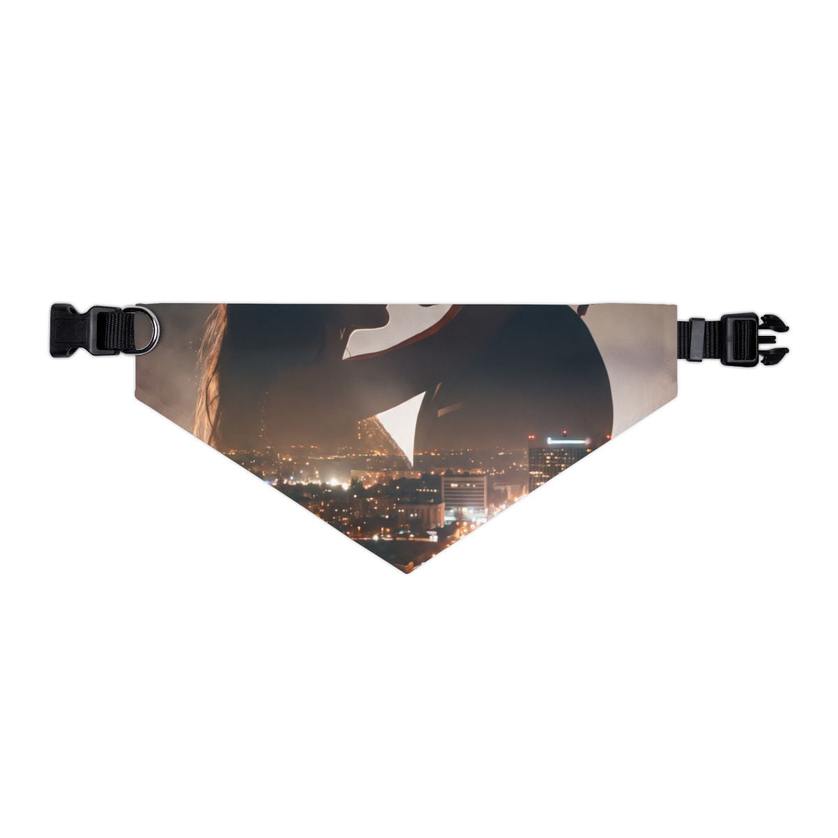 Pet Bandana Collar - City Twilight Lights | Echovira Gallery