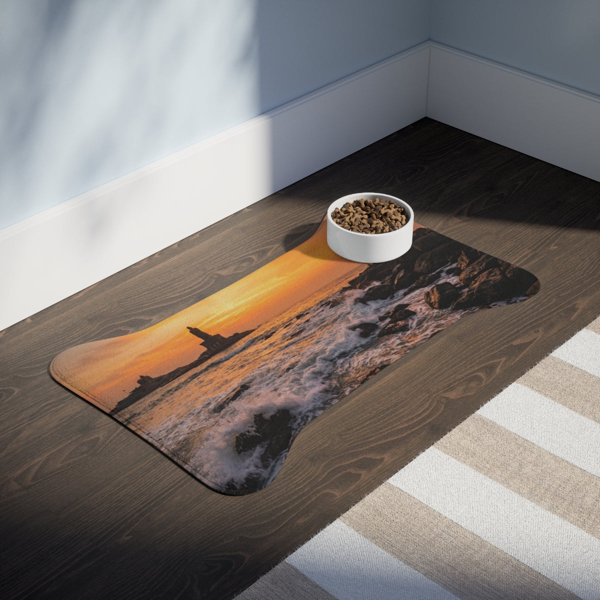 Pet Feeding Mat - Golden Hour Tides