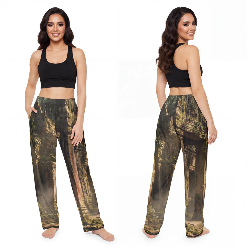 Women's Pajama Pants - Sacred Ruins | Echovira Gallery