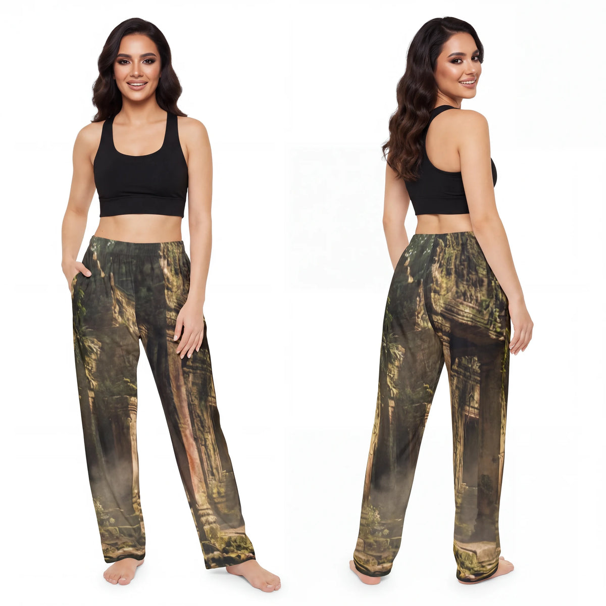 Women's Pajama Pants - Sacred Ruins | Echovira Gallery