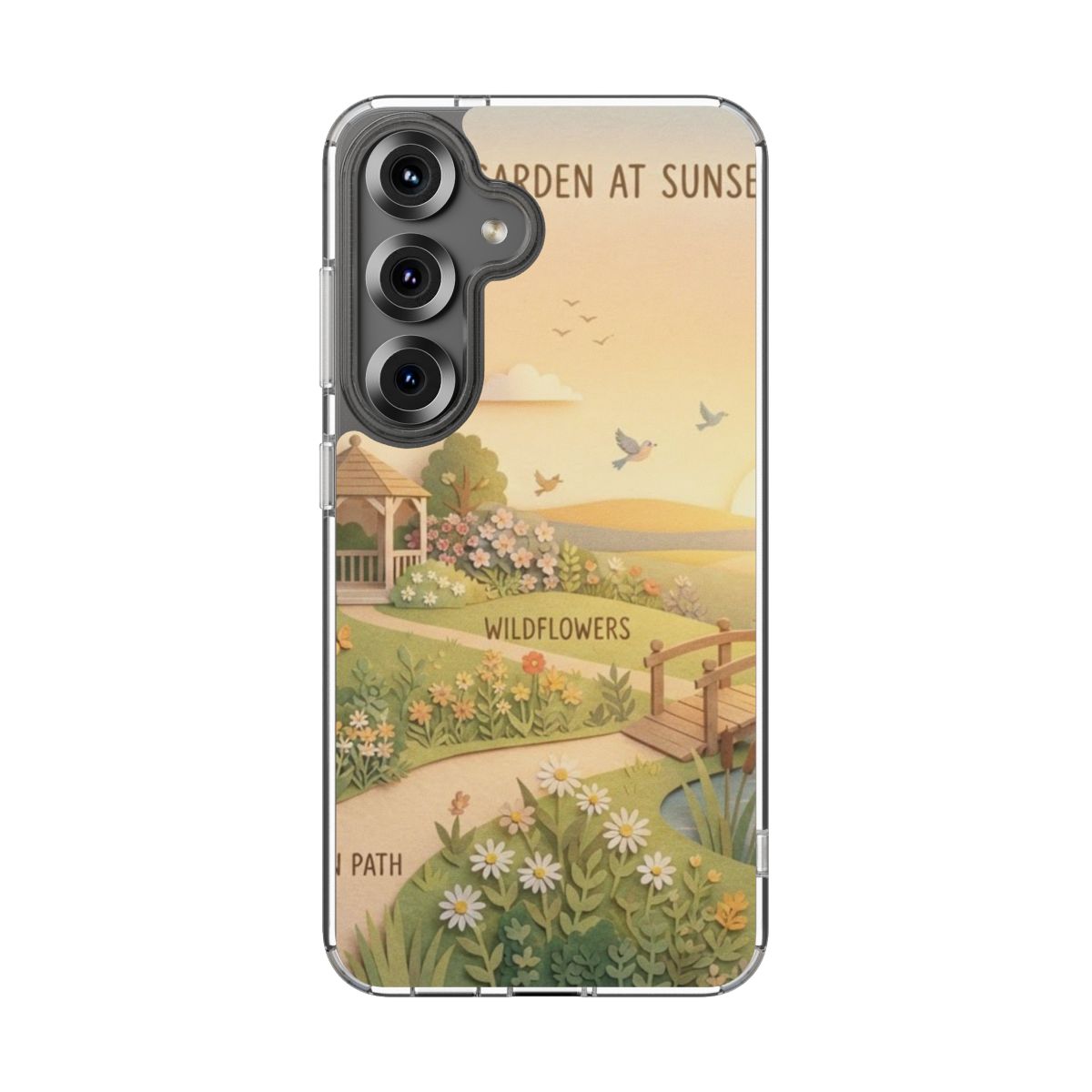 Clear Impact-Resistant Cases - Clear Phone Case - Sunset......