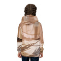Sudadera infantil con arte de sombras doradas