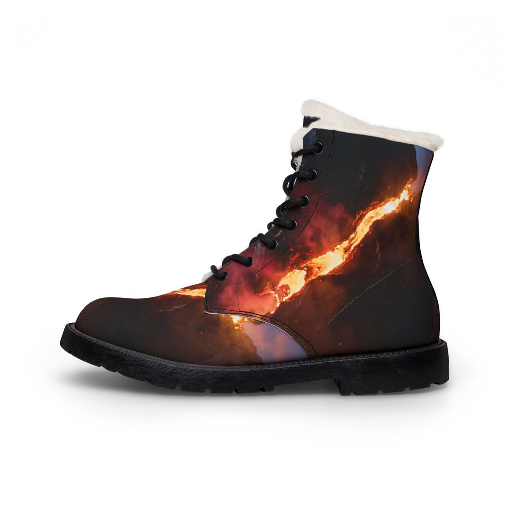 Women's Boots with Volcanic Magma Monolith